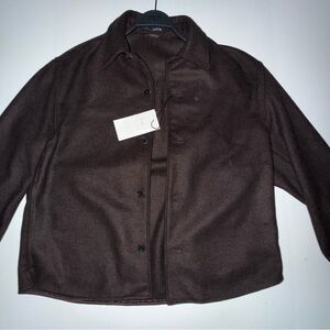 Zara Dark Brown Shirt Jacket